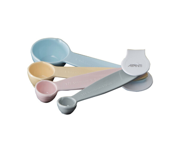 Avanti Ribbed Measuring Cups - Pastel, Title: Measuring Spoons