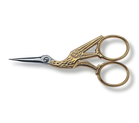 Victorinox Stork Embroidery Scissors 16cm Gold Plated