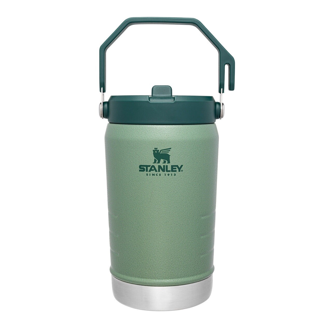 Stanley Iceflow Flip Straw Jug Range, Color: Hammertone Green Jug 1.1L
