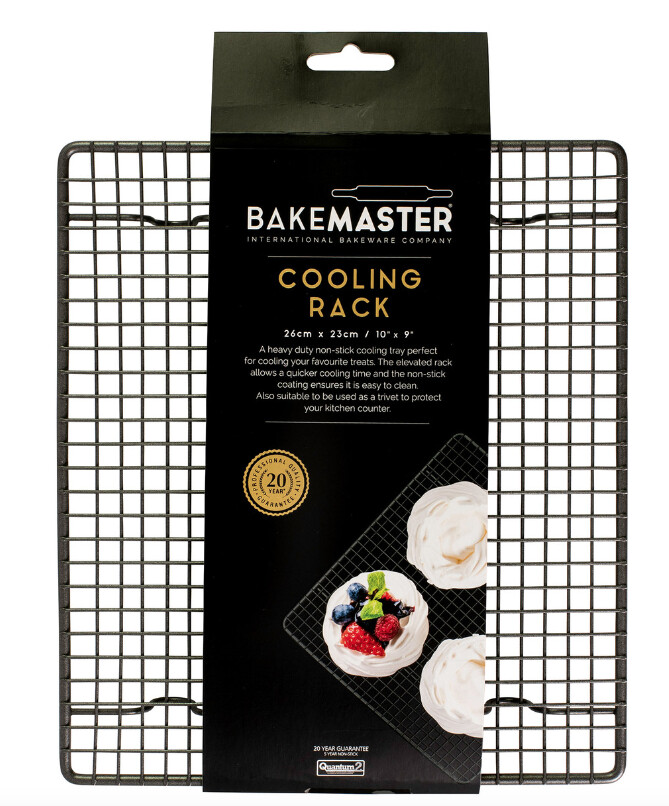 Bakemaster Cooling Tray Range, Size: 26 x 23cm Cooling Rack
