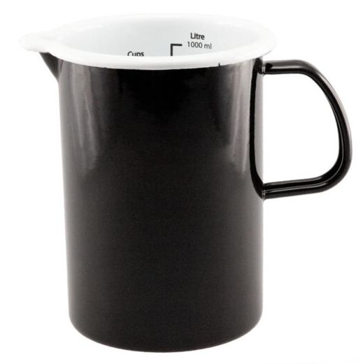 Falcon Enamel Black Fleck Range, Title: Measuring Jug