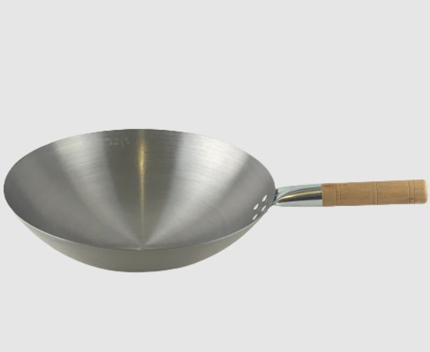 Traditional Carbon Steel Wok Range, Size: 34cm Carbon Steel Wok