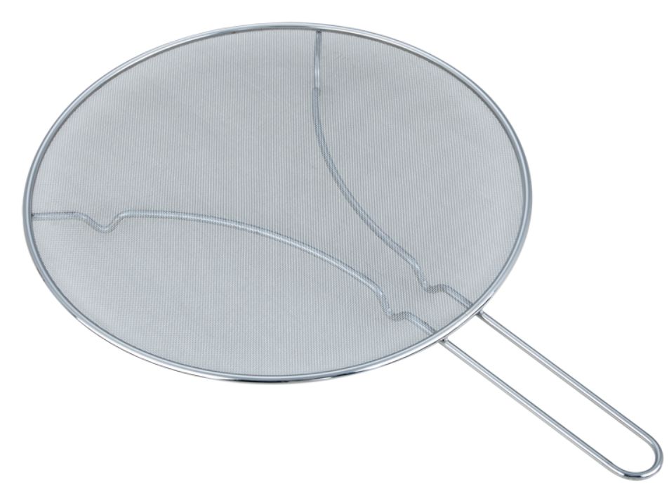 Reinforced Stainless Steel Splatter Screen with Legs, Size: 33cm Reinforced Splatter Screen