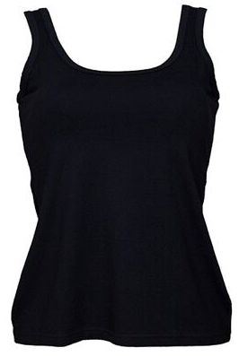 Bamboo Textiles Lola Singlet, Color: Black, Size: 8