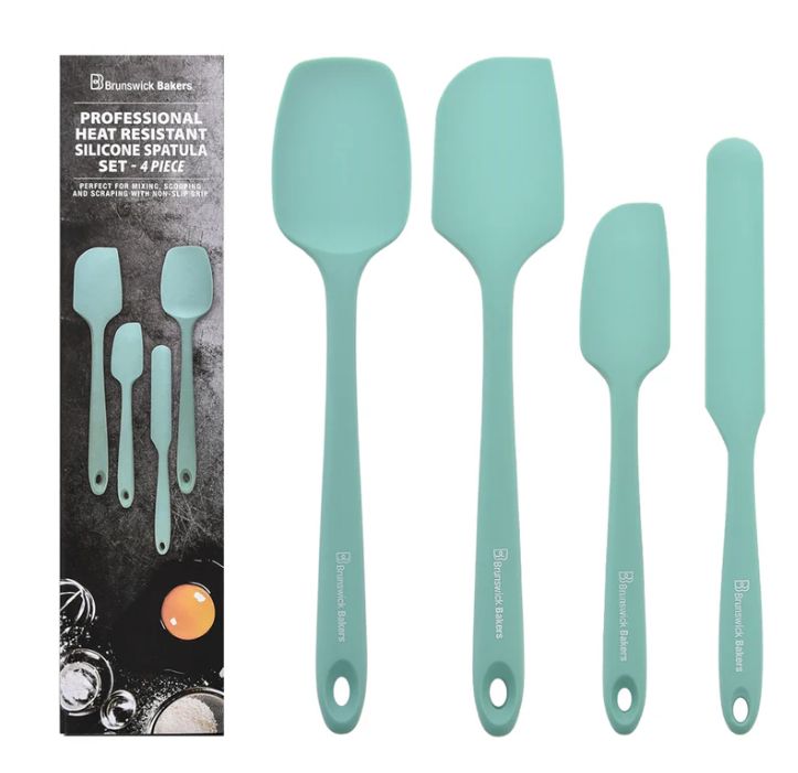 Brunswick Bakers Spatula Set 4 Pack, Color: Cyan
