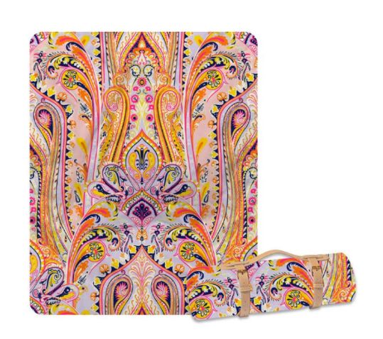 Good Vibes Picnic Blanket, Title: Nomad Paisley