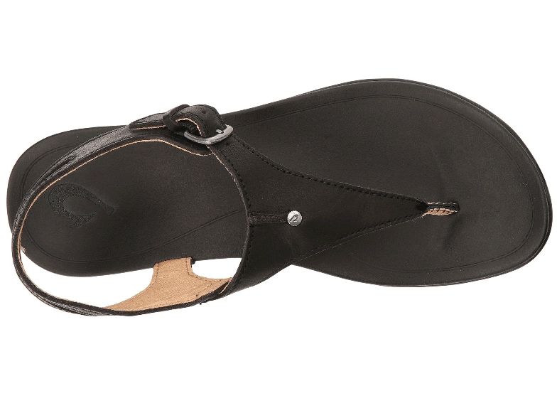 Olukai Eheu Womens Sandal, Size: 6, Color: Black