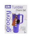 Joie Groovy Tumbler Charm Set Heart 3 Piece