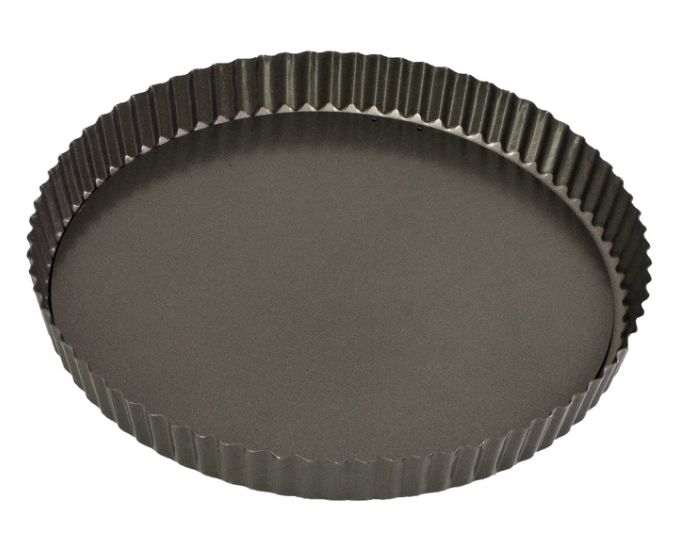 Bakemaster Loose Base Round Flan Pan