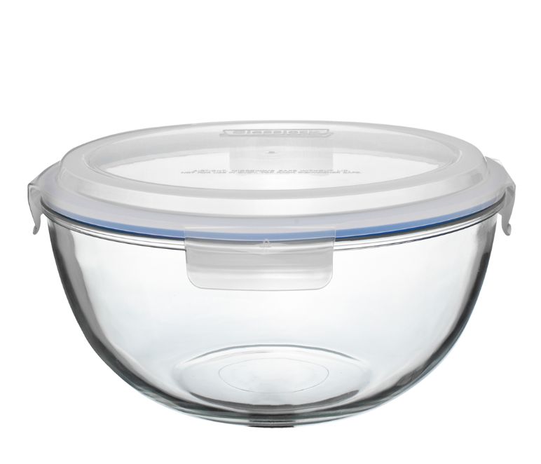 Glasslock Glass Mixing Bowls With Lids, Size: 6L