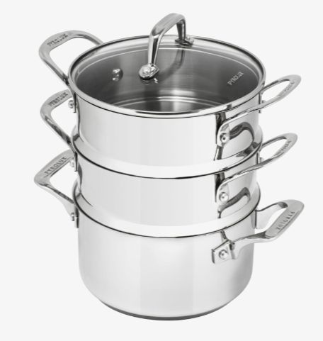 Pyrolux Pyrosteel 3 Tier Steamer Set