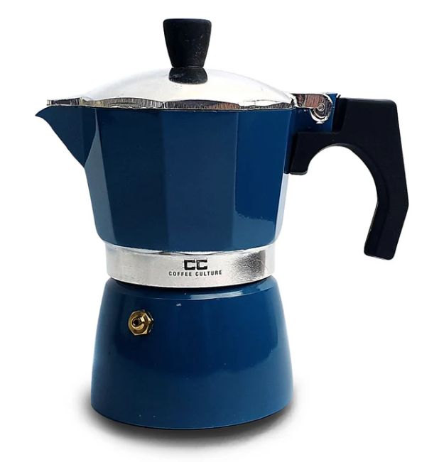 Coffee Culture Coffee Maker 6 Cup, Color: Blue 6 Cup