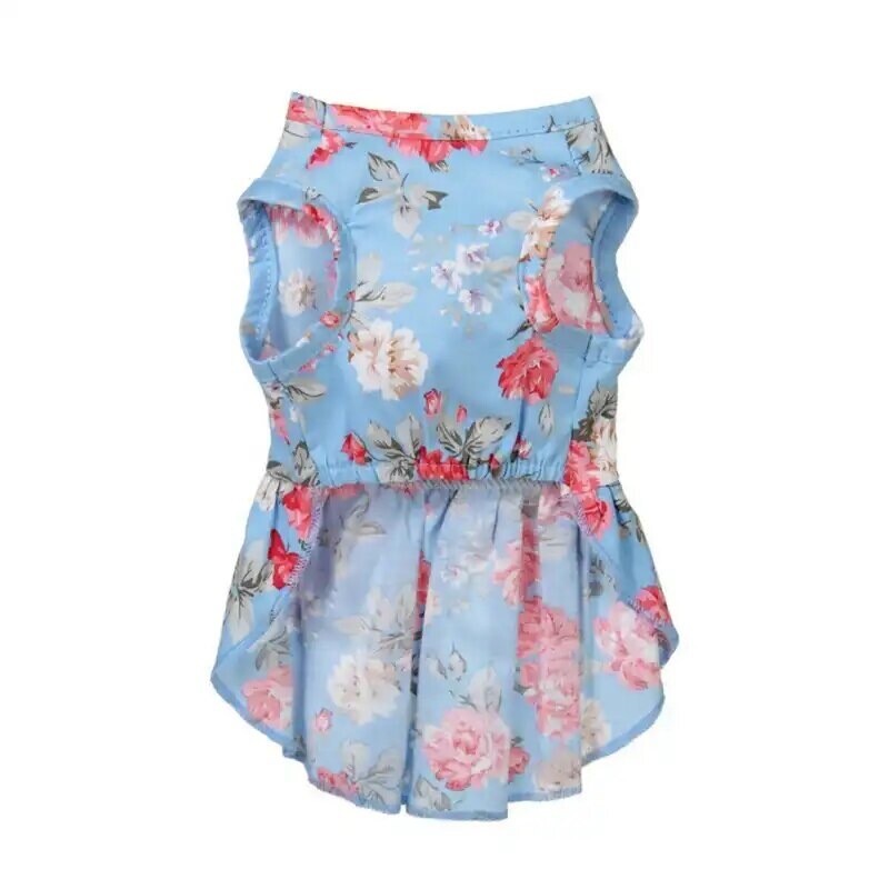 FLORAL DRESS WITH LARGE PINK BOW