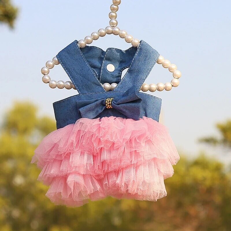 BLUE DRESS WITH PINK TUTU
