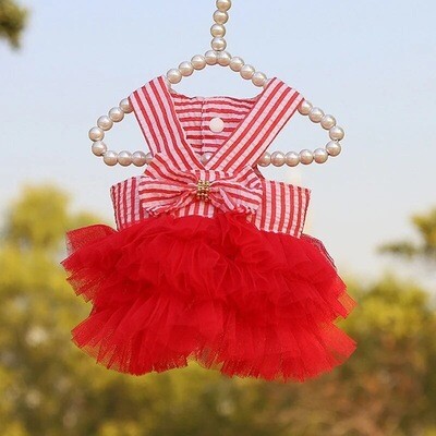 RED STRIPED TUTU
