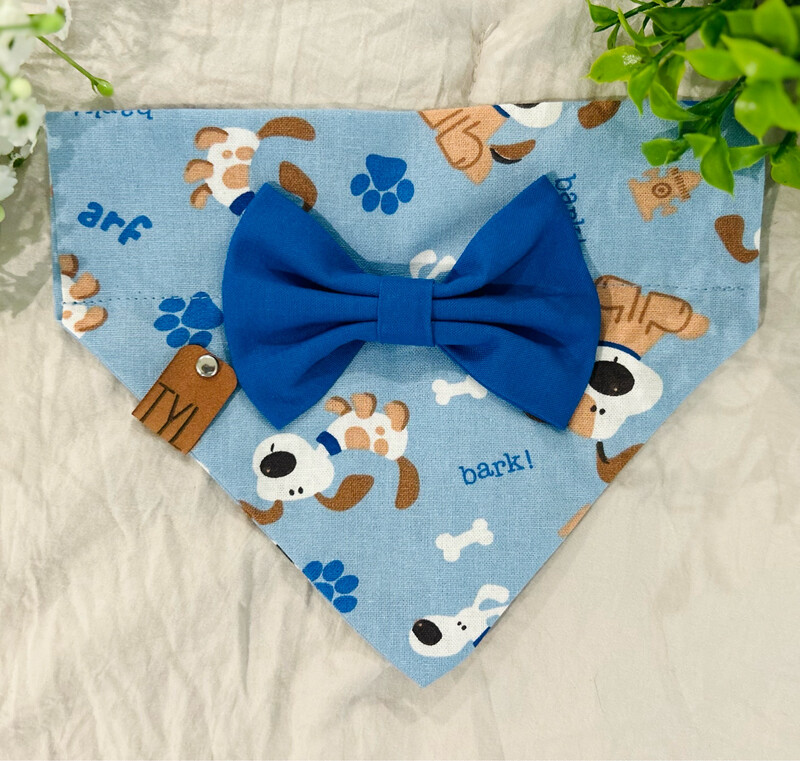 BLUE DOGGY BANDANA