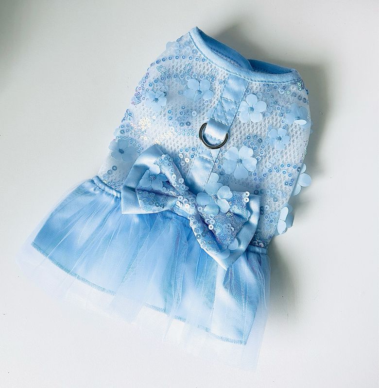 BABY BLUE HARNESS DRESS