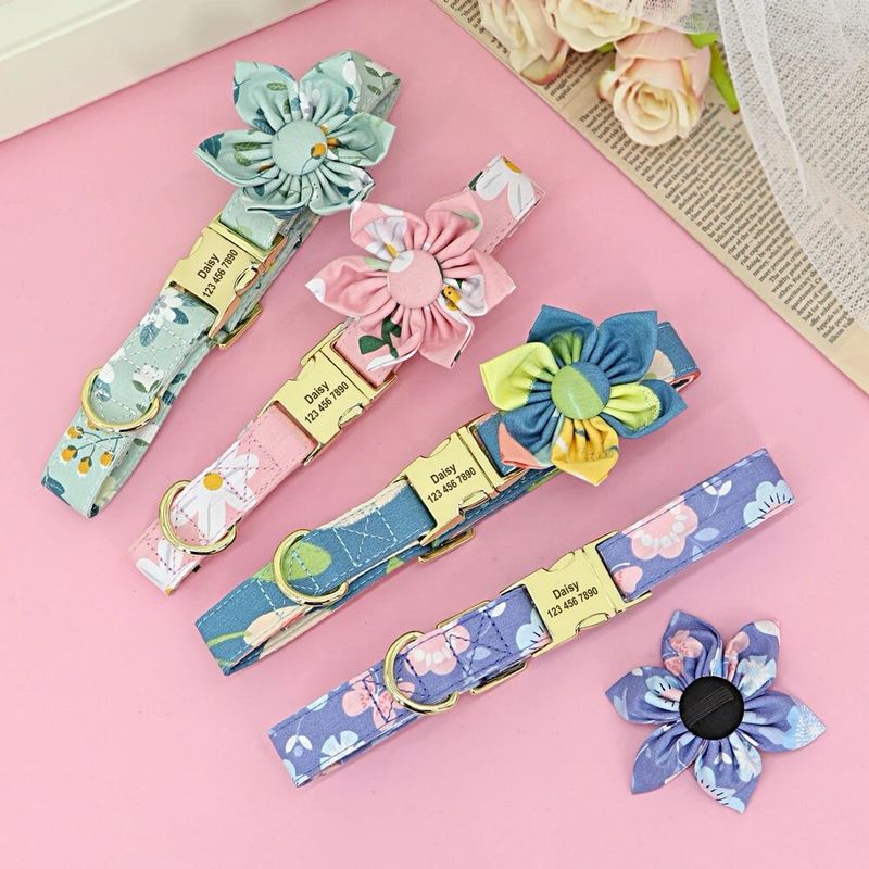 GREEN FLORAL COLLAR