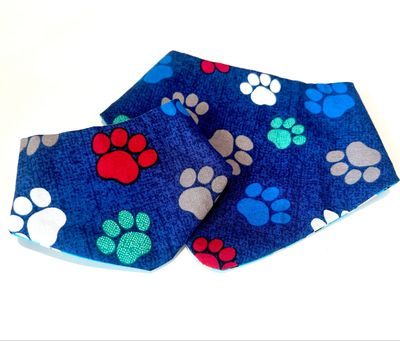 BLUE SNAP ON BANDANA