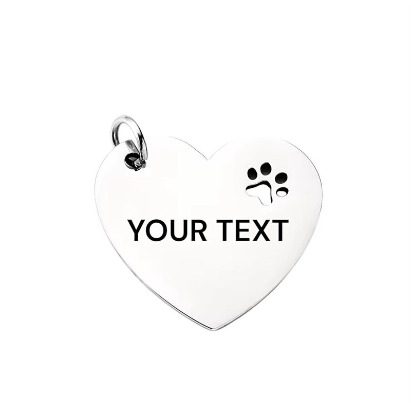 ID TAG HEART SHAPE