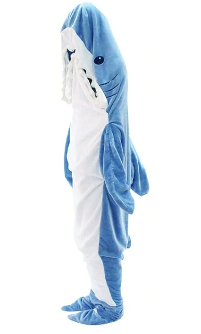 Shark Blanket Super Soft Hooded Sleeping Bag