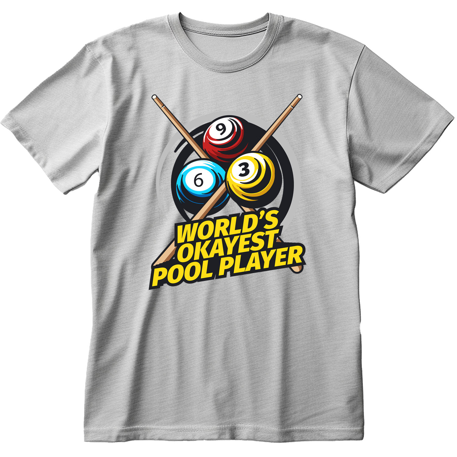 World&#39;s Okayest Pool Player - Colorful