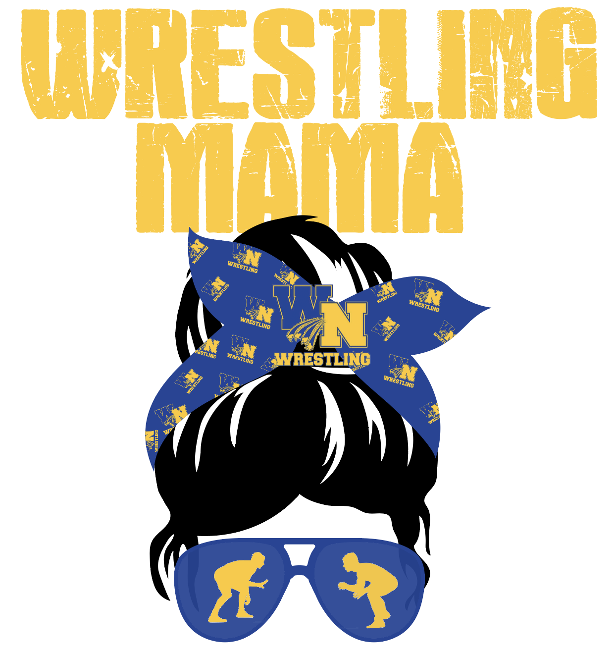 Wrestling Bandana &amp; Bun