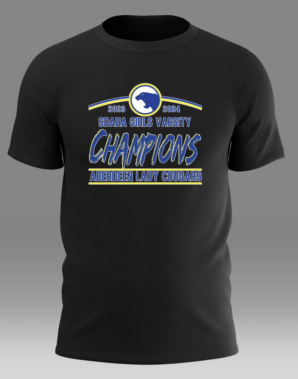 Cougars - Girls Varsity State Graffiti Champions Shirt