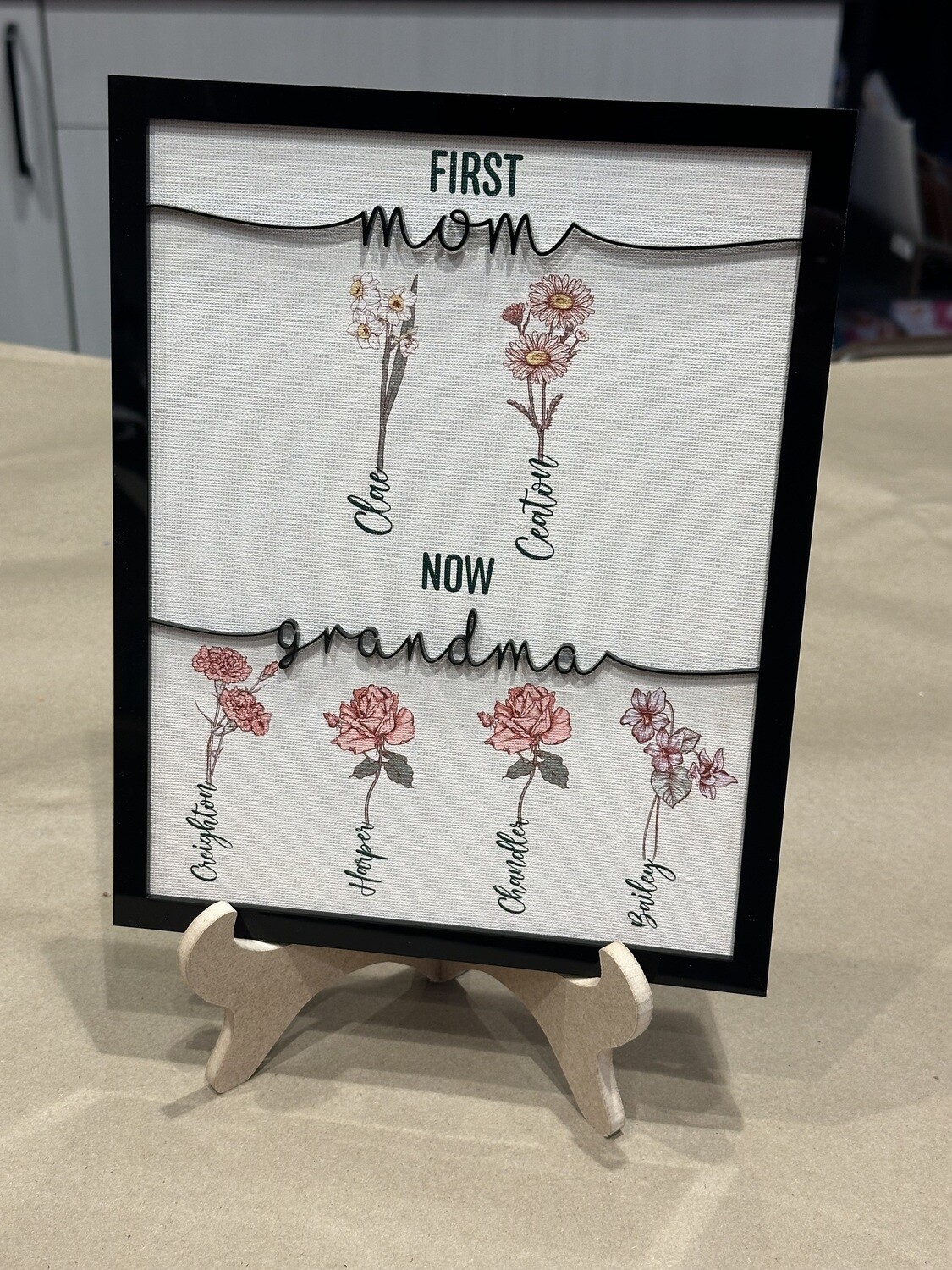 Mother&#39;s Day Birth Flowers w/ Acrylic