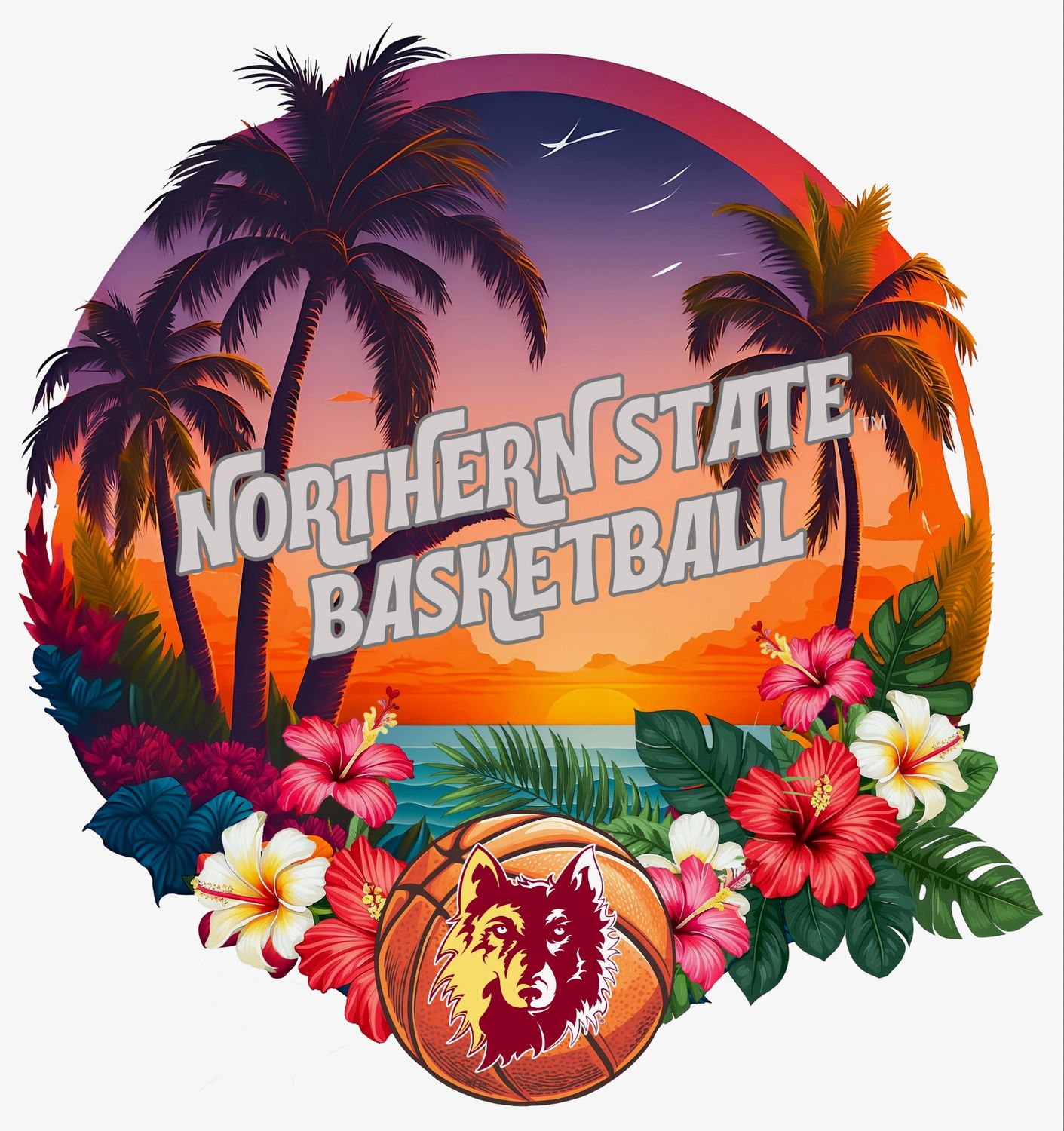 Northern Basketball Hawaiian Circle