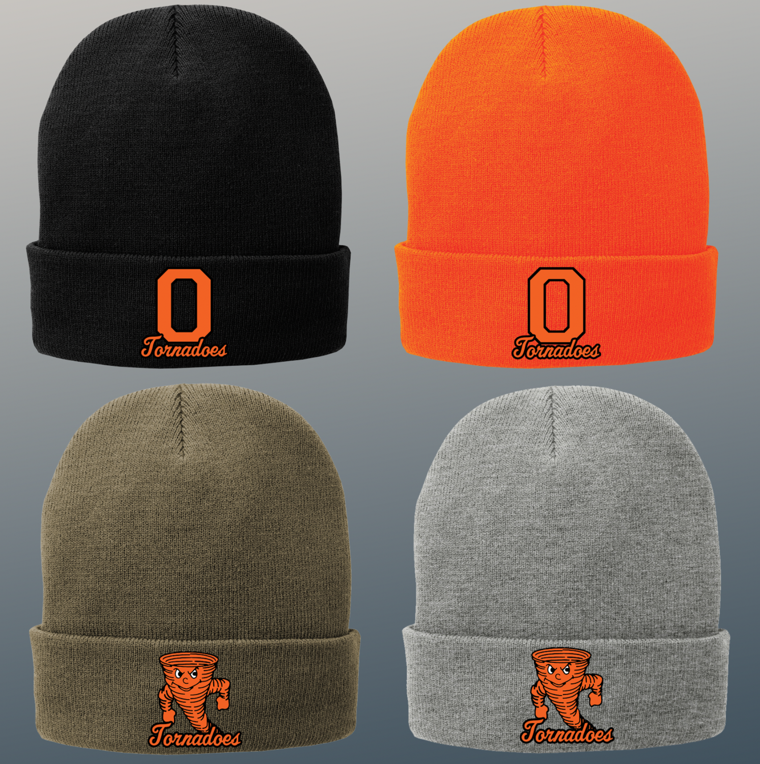 Oakes Tornadoes Fleece Lined Beanie