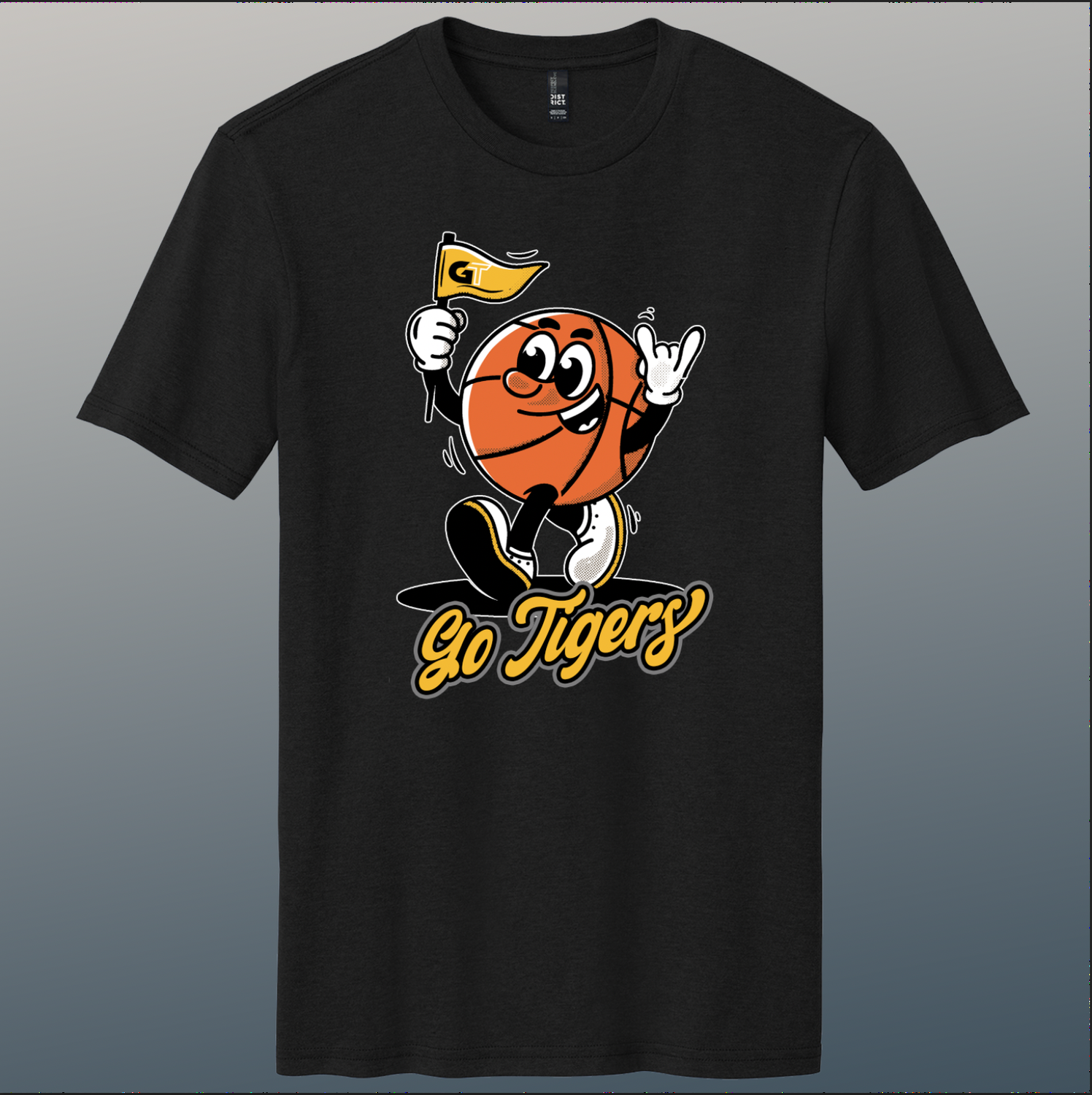 Go Tigers - Retro Basketball