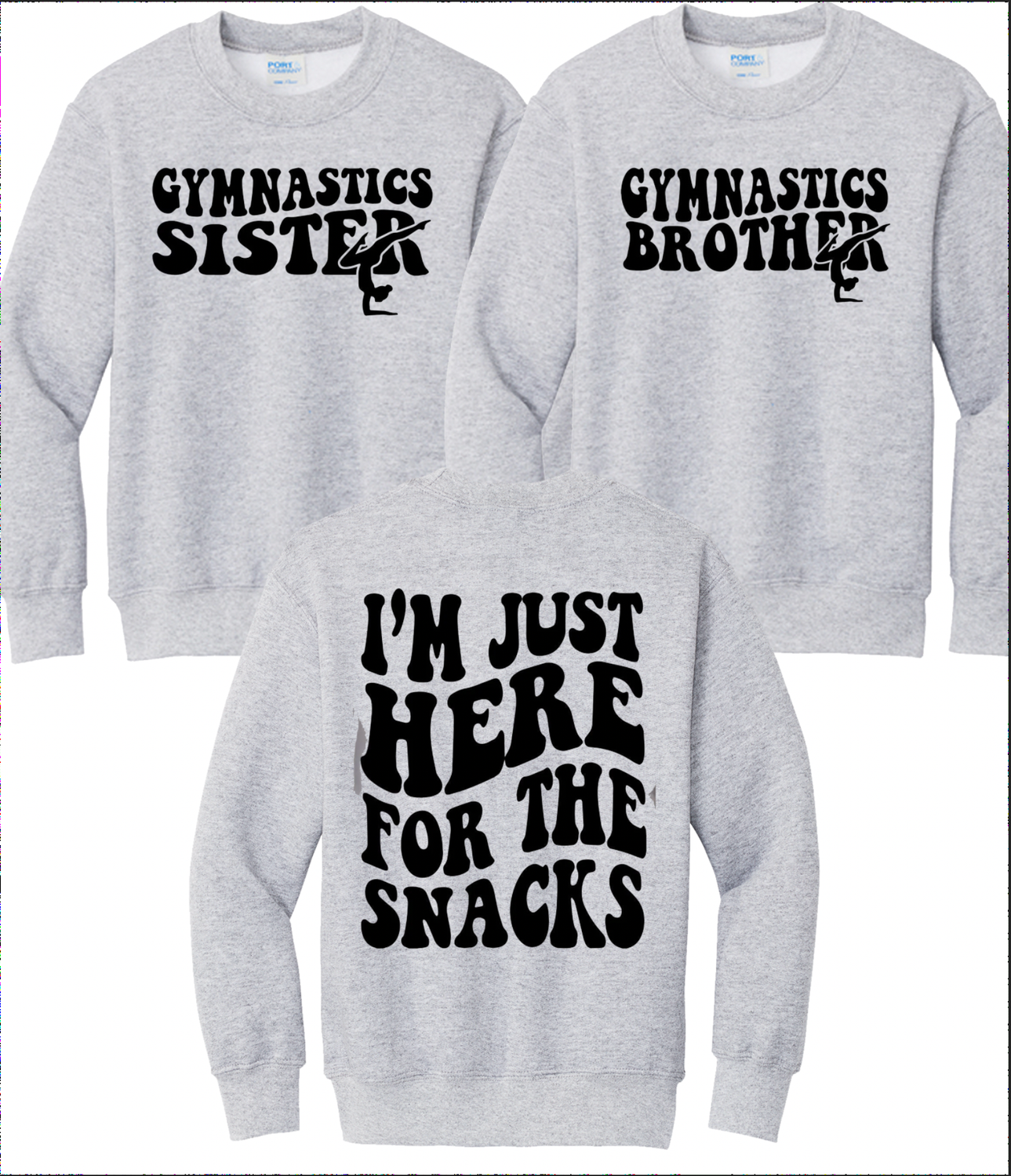 Gymnastics Sibling - Here for the Snacks