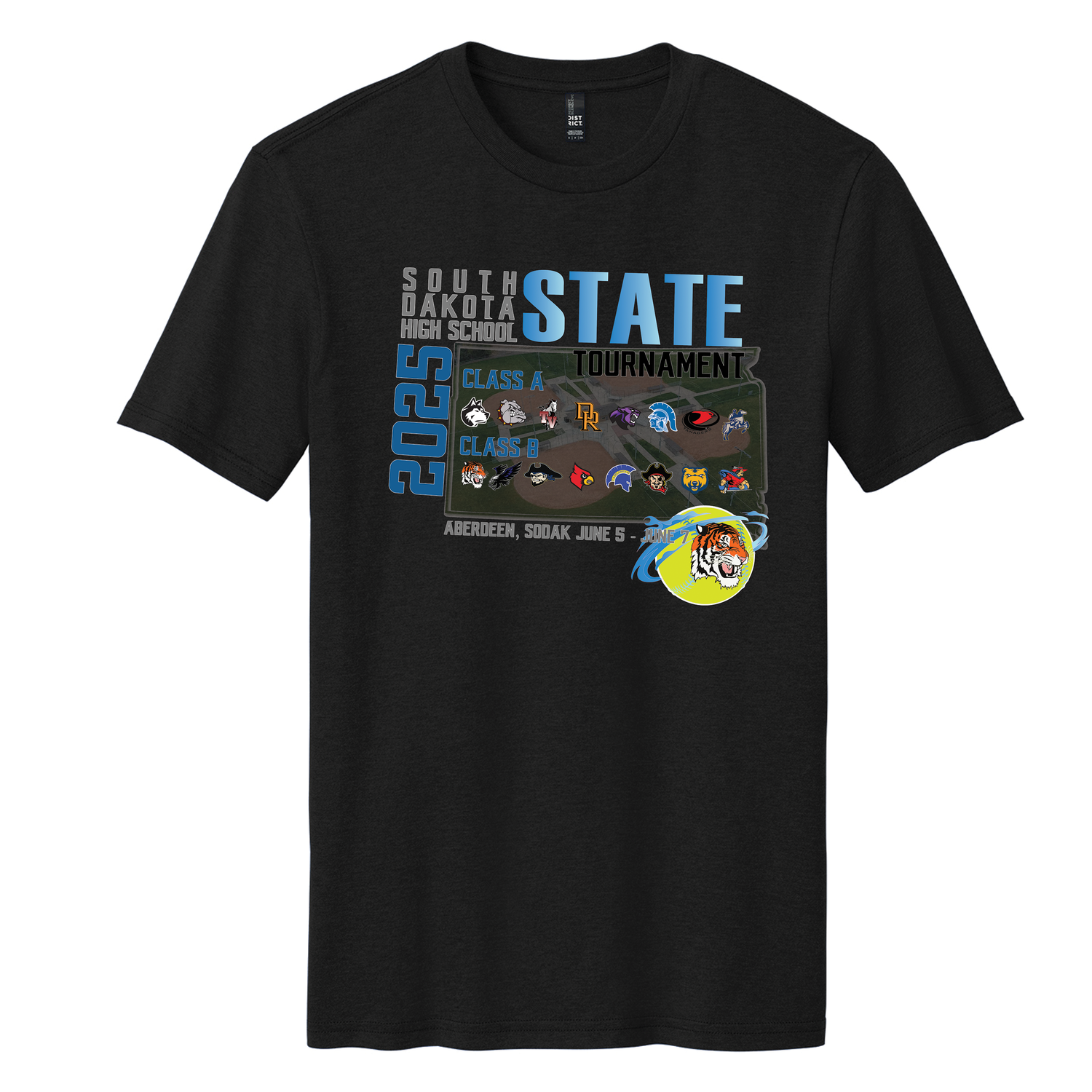 State Softball All-Tournament Tee with Team Logo