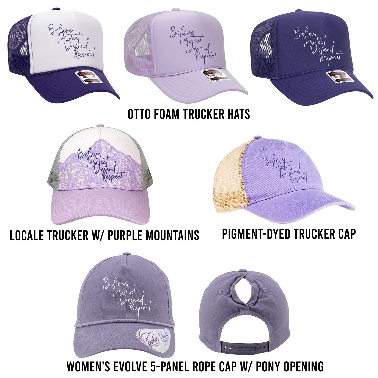 Believe Protect Defend Respect Hat