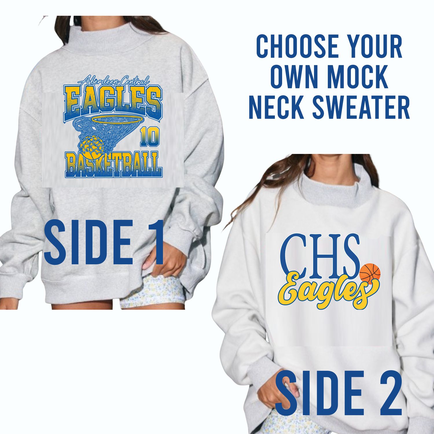 Design Your Own Double Sided Mock Turtleneck - Preorder