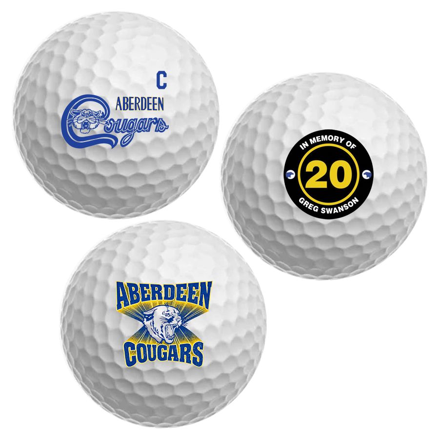 Sleeve of Custom Golf Balls - Greg Swanson