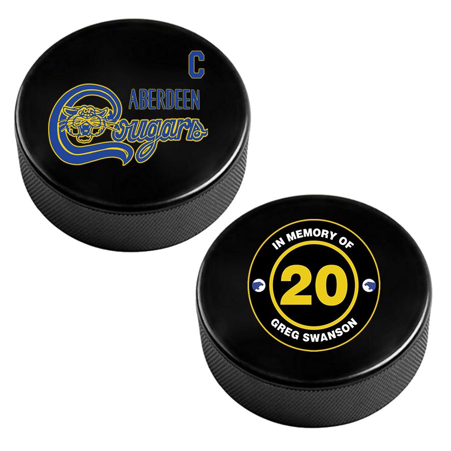 Greg Swanson Commemorative Puck