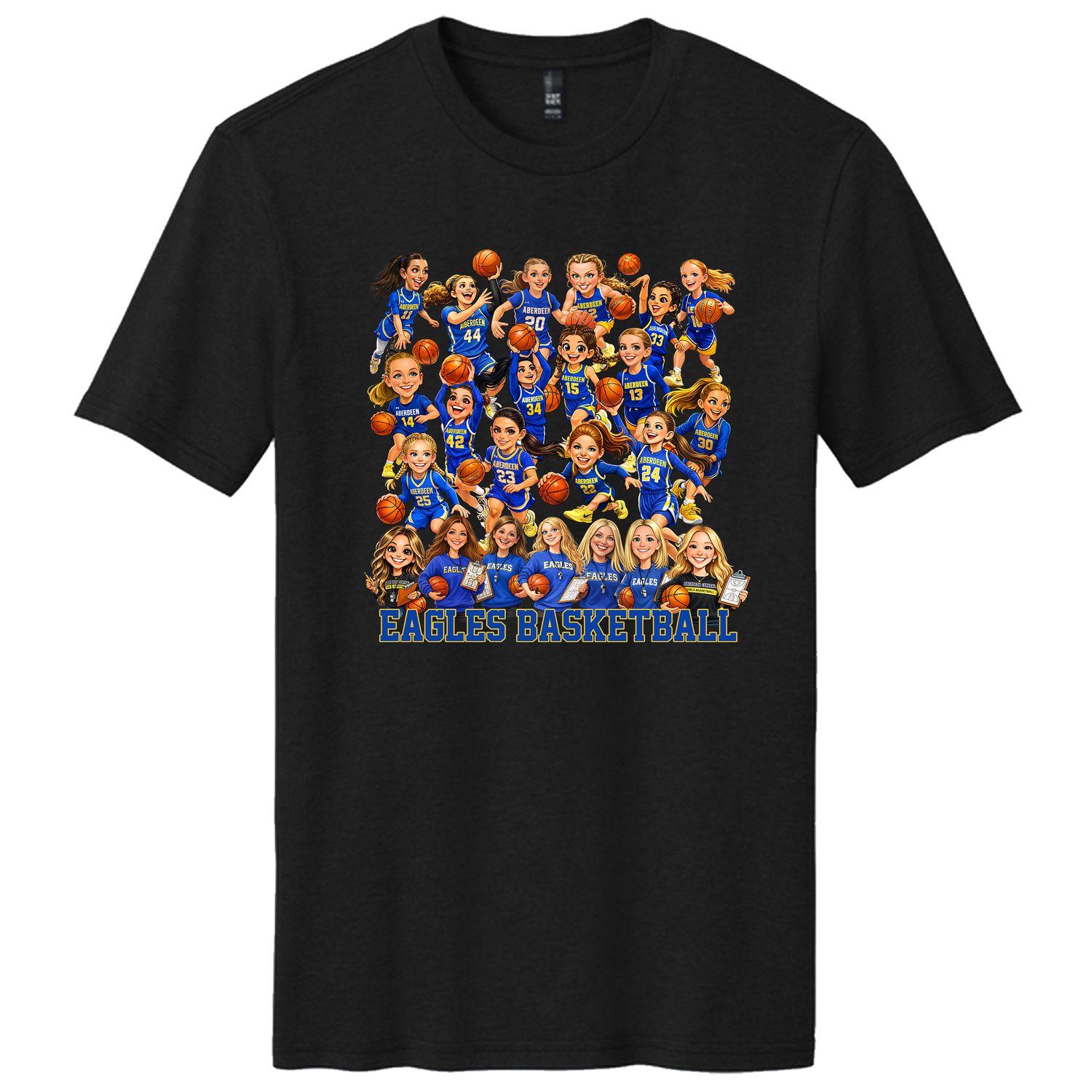 Caricature Basketball Tees