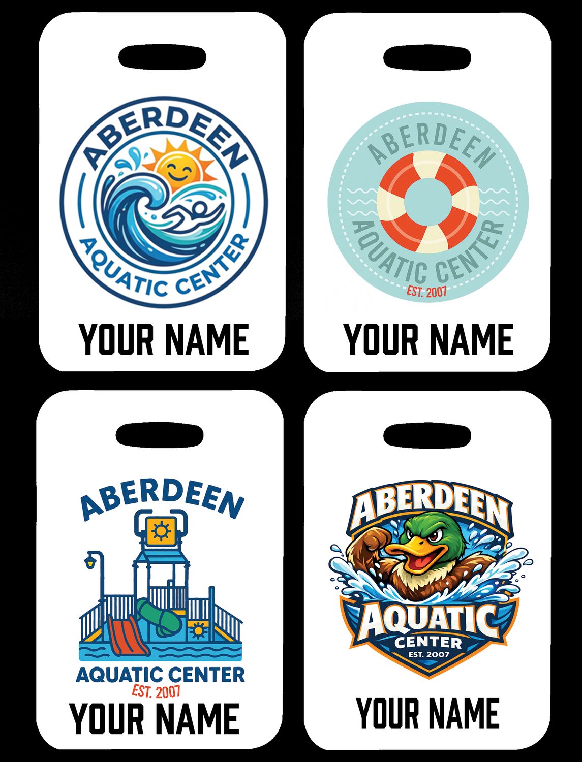 Aquatic Center Bag Tag