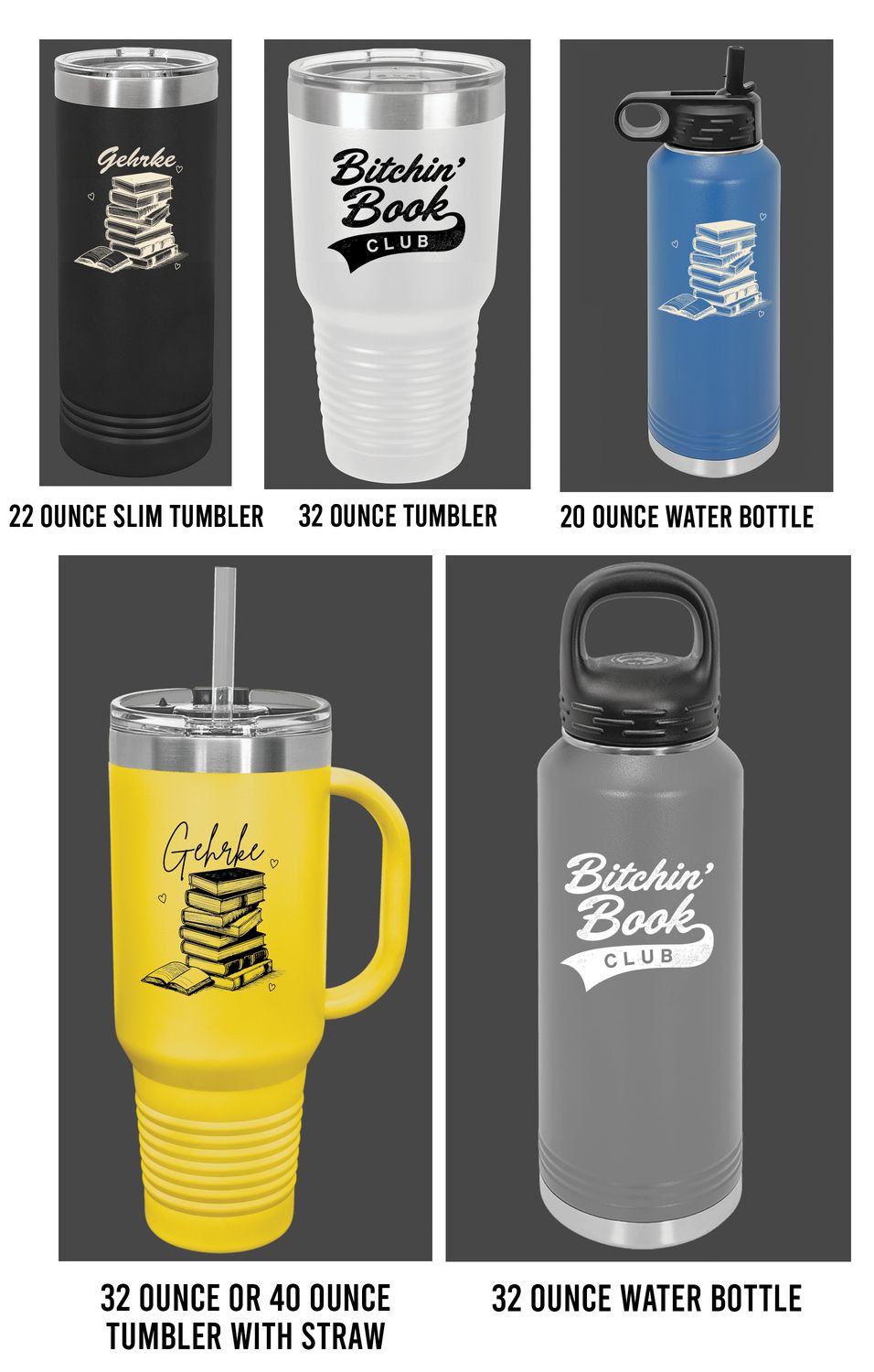 Bitchin' Book Club Water bottle