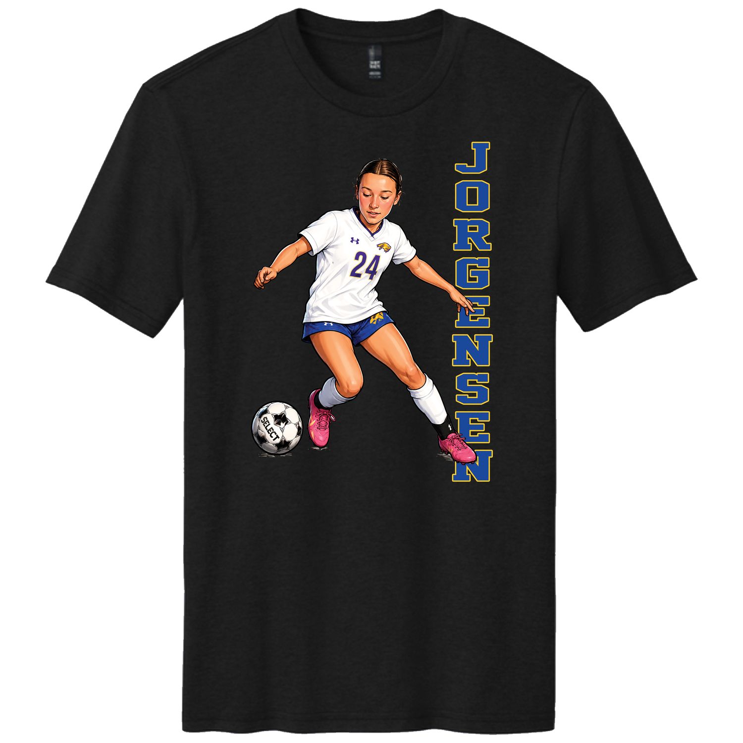 Caricature Soccer Tees