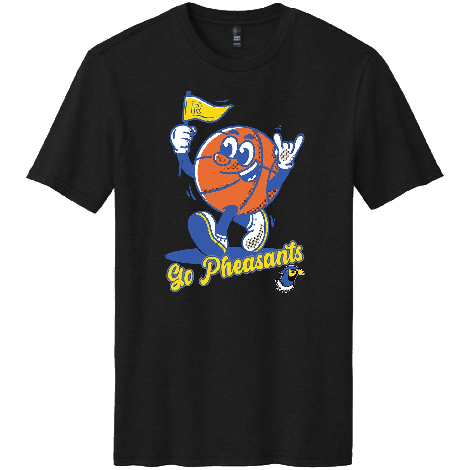 Retro Pheasant Basketball Character