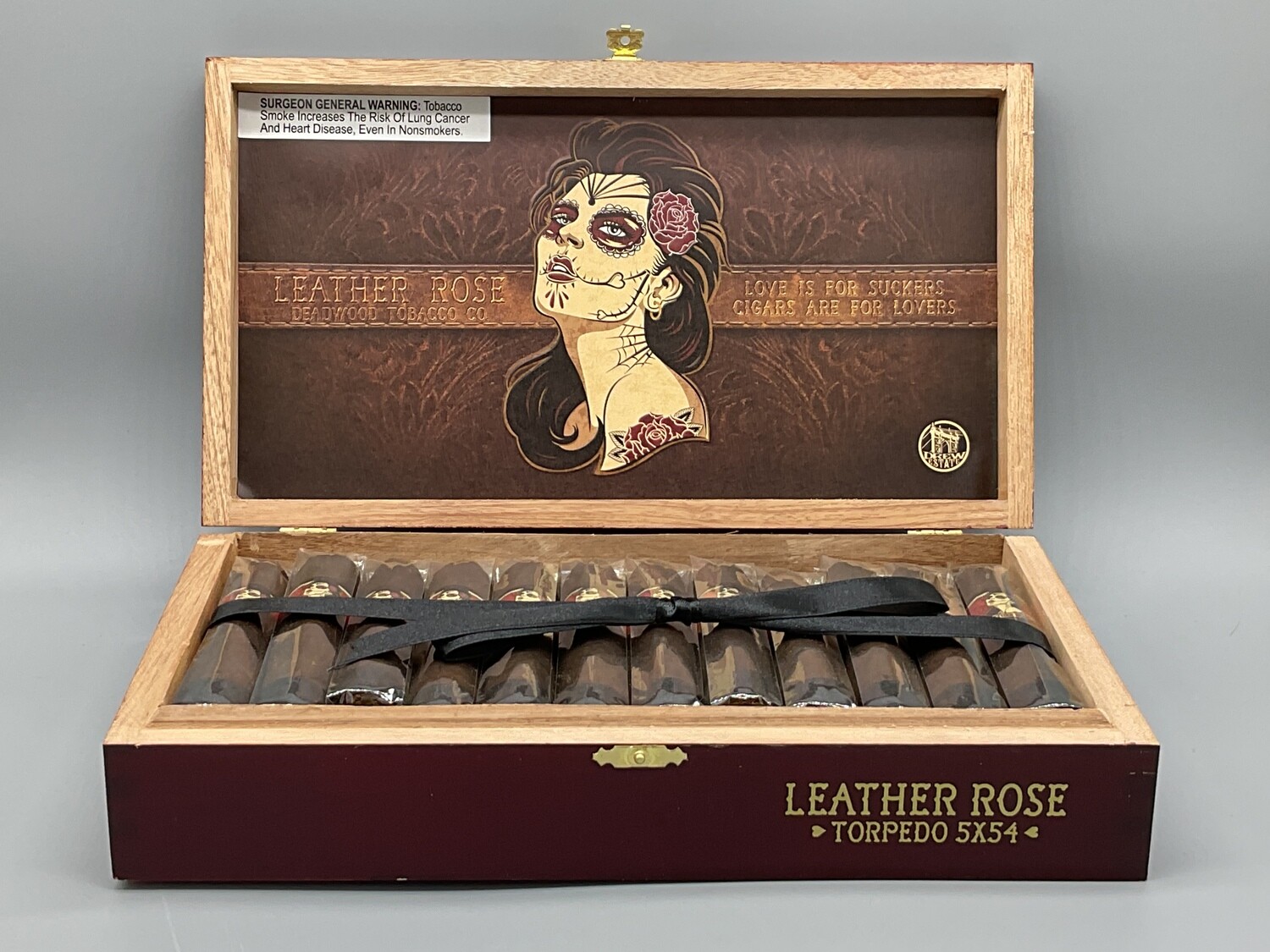 Deadwood Tobacco Leather Rose