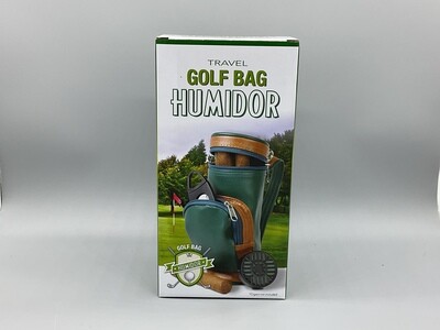 Cigar Accessories Golf Bag Humidor w/Cutter and Humi-disc