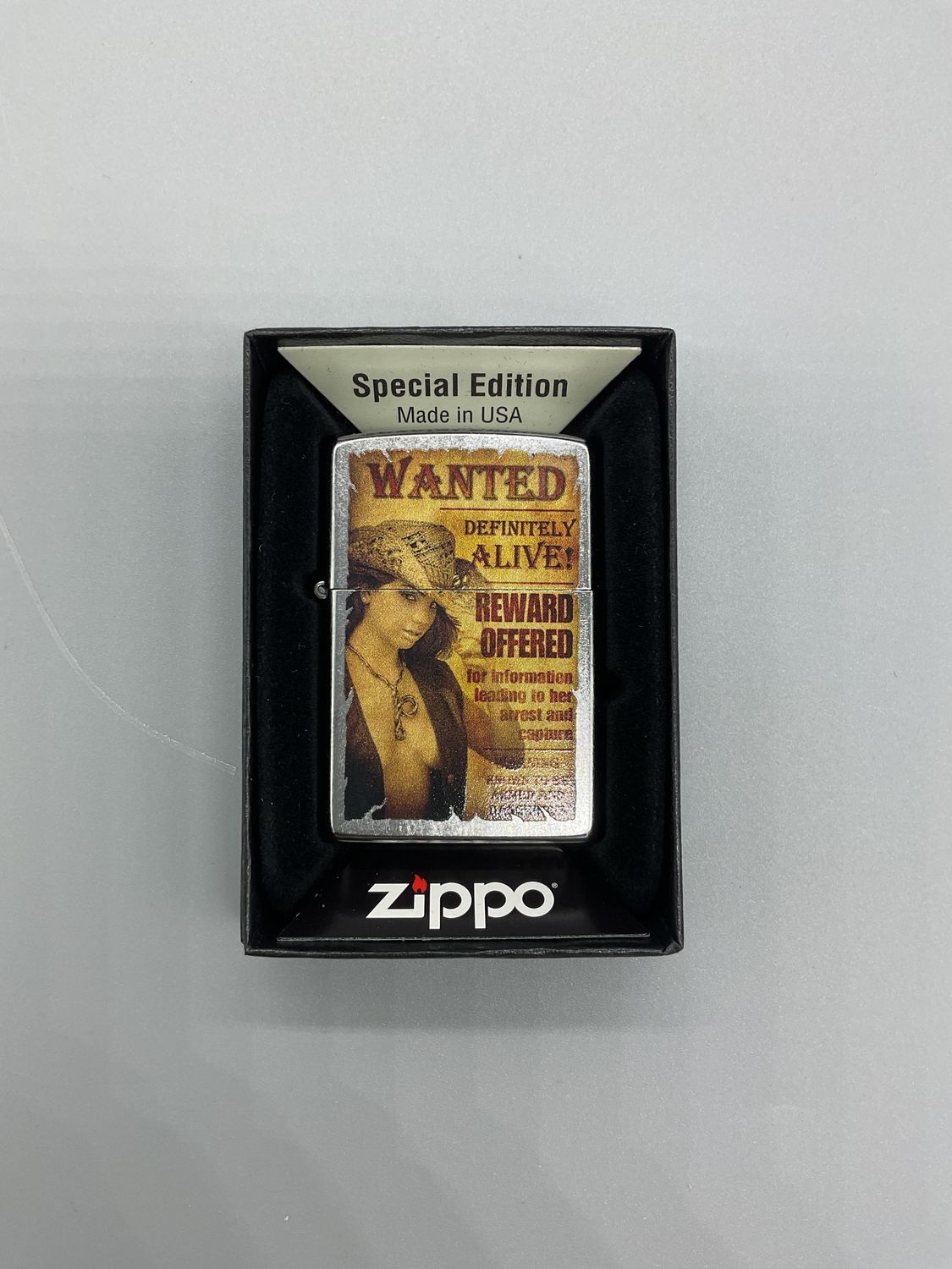 Wanted Definitely Alive Zippo