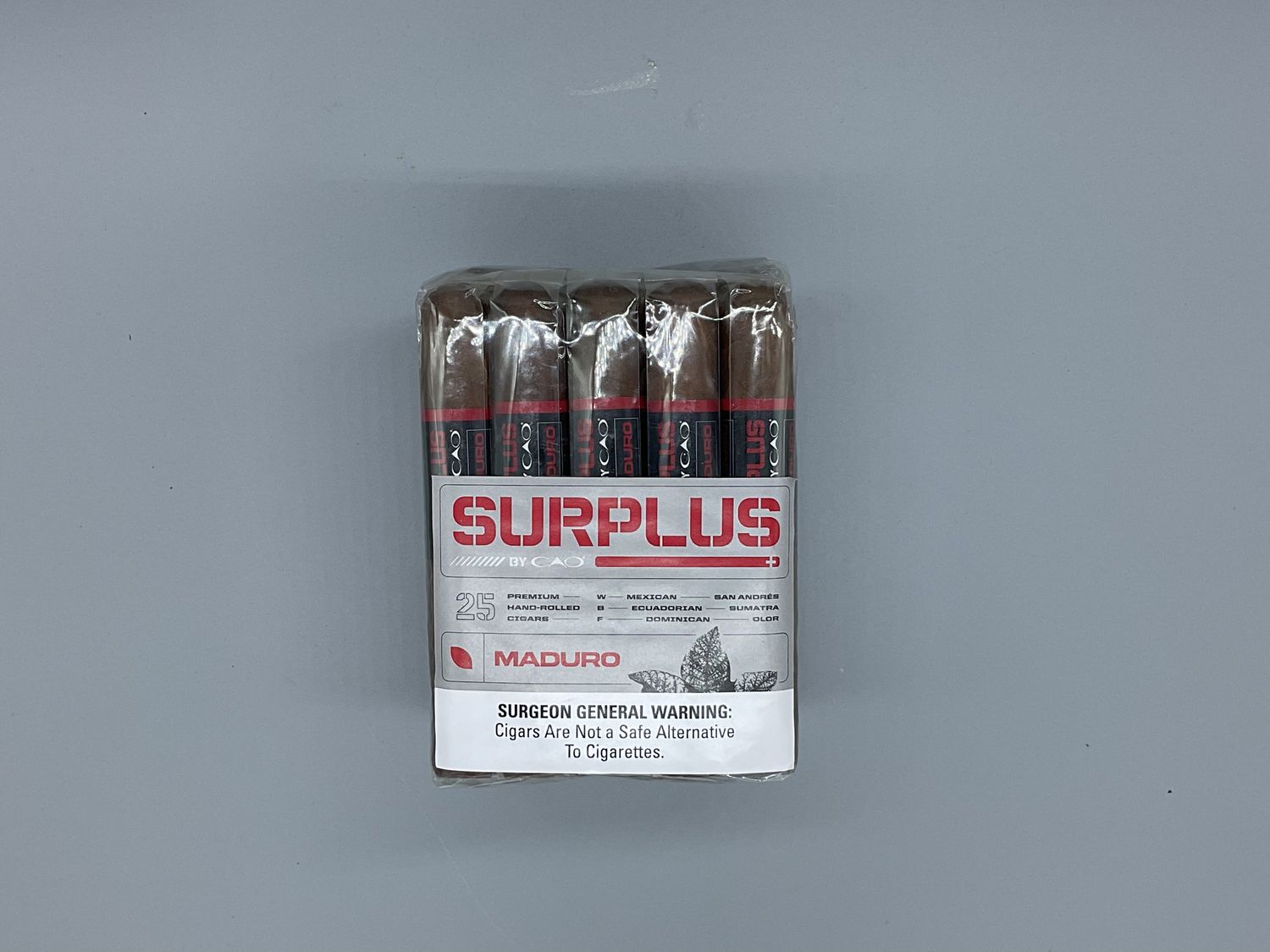 CAO Surplus Cigars, Maduro, Bundle of 25