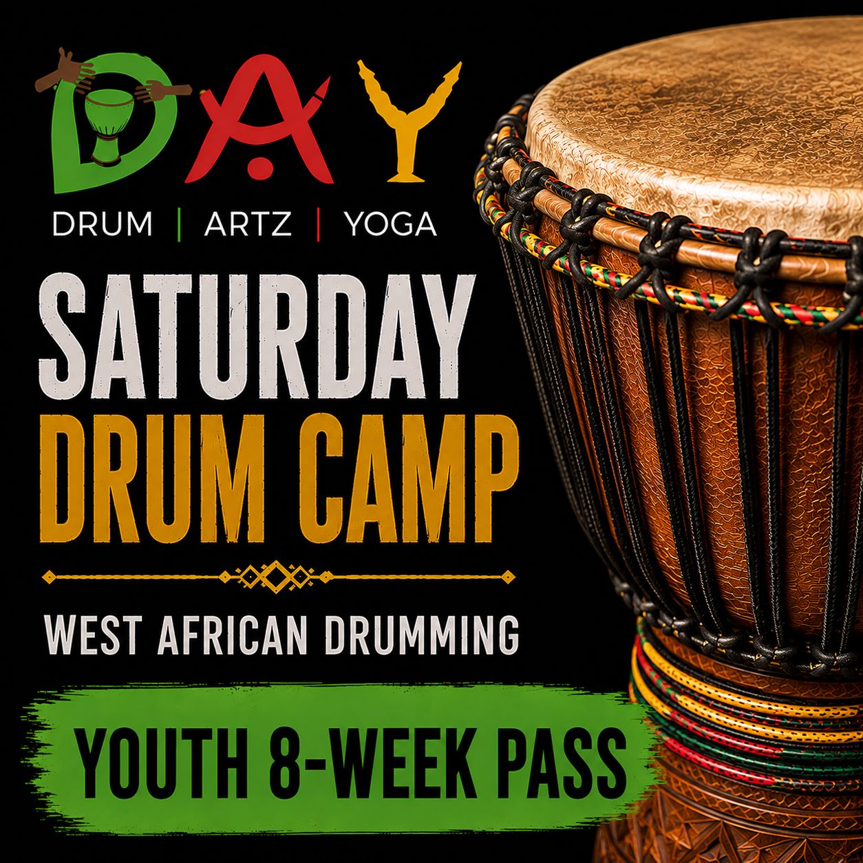 Youth Drum Camp-8 class pass