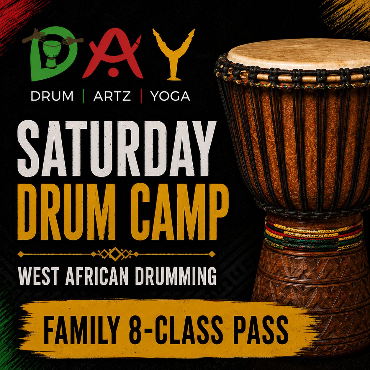 Family Drum Camp-8 Class Pass