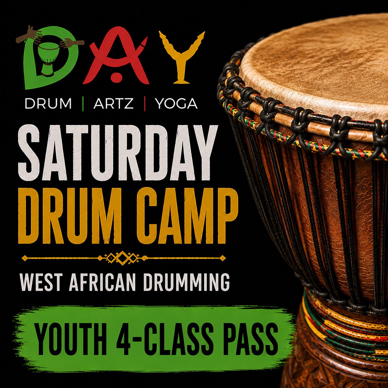 Youth Drum Camp-4 class pass